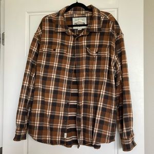 Brown American Eagle Flannel